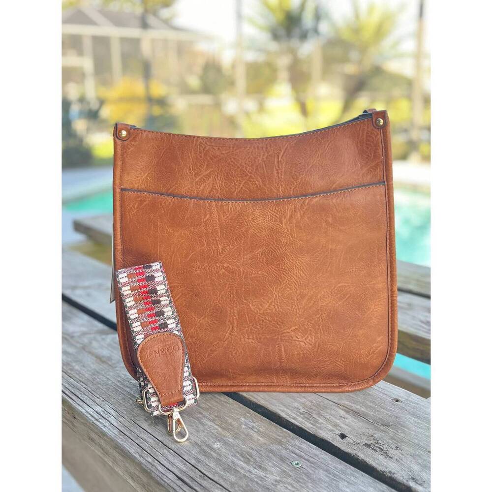 NEW JEN & CO. women's kate crossbody bag in brown
